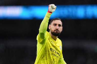 Manchester City 'den Gianluigi Donnarumma Premier League maçında Manchester City golünü Tottenham Hotspur' a karşı Manchester City 'de 1 Şubat 2026' da Tottenham Hotspur Stadyumu 'nda kutladı.