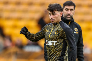 Wolverhampton Wanderers 'dan Rodrigo Gomes Premier League maçında Wolverhampton Wanderers, Molineux, Wolverhampton' da Bournemouth 'a karşı 31 Ocak 2026