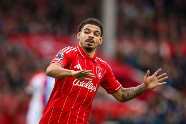 Nottingham Ormanı 'ndan Morgan Gibbs-White Premier League maçı sırasında Nottingham Forest, Kristal Saray' a karşı 1 Şubat 2026 'da Nottingham, İngiltere' de.