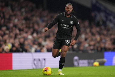 Manchester City 'den Antoine Semenyo Premier League maçı sırasında Tottenham Hotspur Manchester City' ye karşı Tottenham Hotspur Stadyumu, Londra, 1 Şubat 2026