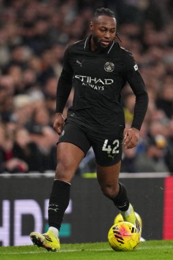 Manchester City 'den Antoine Semenyo Premier Lig maçında Tottenham Hotspur Manchester City' ye karşı Tottenham Hotspur Stadyumu, Londra, 1 Şubat 2026