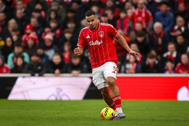 Nottingham Ormanı 'ndan Murillo Premier Lig maçı sırasında Nottingham Forest, Kristal Saray' a karşı 1 Şubat 2026 'da Nottingham, İngiltere' de top sürüyor.