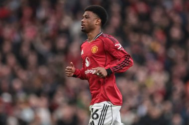 Manchester United 'dan Amad Diallo Premier League maçında Manchester United Fulham' a karşı Old Trafford, Manchester, İngiltere, 1 Şubat 2026