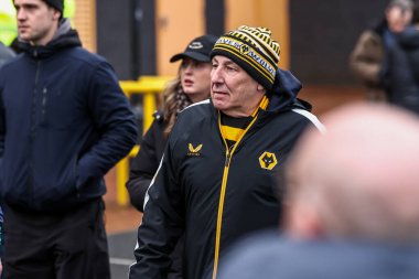 Wolves taraftarları, 31 Ocak 2026 'da İngiltere' nin Wolverhampton kentinde oynanan Premier League karşılaşmasında Wolverhampton Wanderers - Bournemouth maçına geldiler.