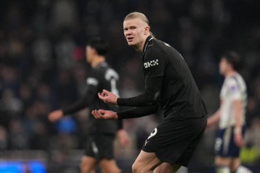 Manchester City 'den Erling Haaland, 1 Şubat 2026' da Tottenham Hotspur 'un Manchester City' ye karşı oynadığı Premier League maçında hayal kırıklığına uğradı.