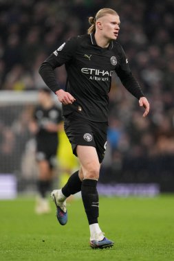 Manchester City 'den Erling Haaland Premier Lig maçı sırasında Tottenham Hotspur Manchester City' ye karşı Tottenham Hotspur Stadyumu, Londra, 1 Şubat 2026