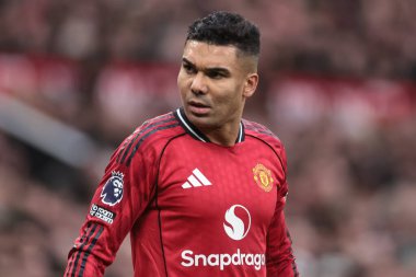 Manchester United 'ın Casemiro' su Manchester United ile Fulham maçında Old Trafford, Manchester, İngiltere 'de 1 Şubat 2026' da karşılaştı.
