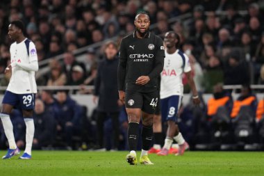 Manchester City 'den Antoine Semenyo Premier League maçı sırasında Tottenham Hotspur Manchester City' ye karşı Tottenham Hotspur Stadyumu, Londra, 1 Şubat 2026