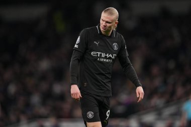 Manchester City 'den Erling Haaland Premier Lig maçı sırasında Tottenham Hotspur Manchester City' ye karşı Tottenham Hotspur Stadyumu, Londra, 1 Şubat 2026
