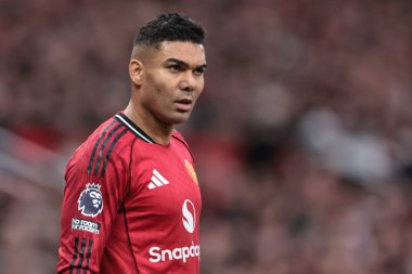 Manchester United 'ın Casemiro' su Manchester United ile Fulham maçında Old Trafford, Manchester, İngiltere 'de 1 Şubat 2026' da karşılaştı.