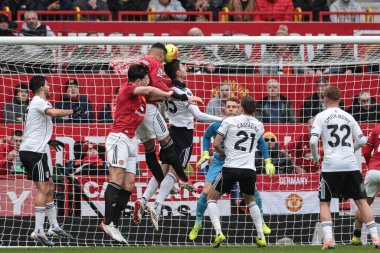 Manchester United 'dan Casemiro Premier League maçında 1-0 berabere kaldı Manchester United Fulham' a karşı Old Trafford, Manchester, İngiltere, 1 Şubat 2026