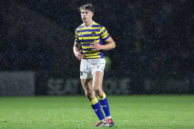 Warrington Wolves 'dan Ewan Irwin, Pre Season maçı sırasında Warrington Wolves, Halliwell Jones Stadyumu' nda Leigh Leopards 'a karşı, 30 Ocak 2026