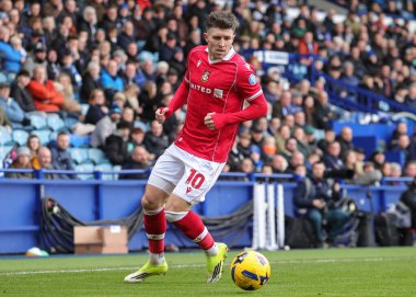 Wrexham 'dan Josh Windass, 31 Ocak 2026' da Sheffield Wednesday, Hillsborough, Sheffield, İngiltere 'de Wrexham maçında topu aldı.