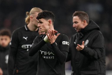 Manchester City 'den Phil Foden Premier Lig maçı sırasında Tottenham Hotspur Manchester City' ye karşı Tottenham Hotspur Stadyumu, Londra, 1 Şubat 2026