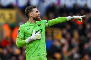 Wolverhampton Wanderers kalecisi Jose Sa Premier League maçında takımına talimatlar verir Wolverhampton Wanderers, Bournemouth 'a karşı Molineux, Wolverhampton, Birleşik Krallık, 31 Ocak 2026