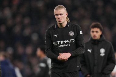 Manchester City 'den Erling Haaland Premier League maçında Tottenham Hotspur Manchester City' ye karşı Tottenham Hotspur Stadyumu, Londra, 1 Şubat 2026