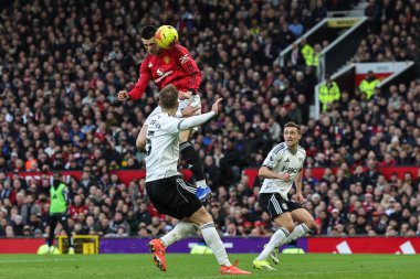 Manchester United 'dan Benjamin Sesko 1 Şubat 2026' da Old Trafford, Manchester, Birleşik Krallık 'ta oynanan Premier League maçında kaleye doğru ilerliyor.