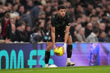 Manchester City 'den Matheus Nunes Premier League maçı sırasında Tottenham Hotspur Manchester City' ye karşı Tottenham Hotspur Stadyumu, Londra, 1 Şubat 2026