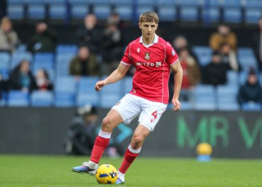 Wrexham 'dan Max Cleworth 31 Ocak 2026' da Sheffield Wednesday 'in Hillsborough, Sheffield, İngiltere' de Wrexham 'a karşı oynadığı Gökyüzü İddia Şampiyonası maçında iş başında.