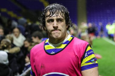 Warrington Kurtları 'ndan Max Wood, Warrington Wolves' un 30 Ocak 2026 'da Halliwell Jones Stadyumu' nda oynadığı Warrington Wolves - Leigh Leopards maçında.