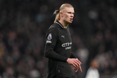 Manchester City 'den Erling Haaland Premier Lig maçı sırasında Tottenham Hotspur Manchester City' ye karşı Tottenham Hotspur Stadyumu, Londra, 1 Şubat 2026