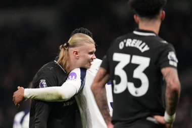 Manchester City 'den Erling Haaland Premier Lig maçı sırasında Tottenham Hotspur Manchester City' ye karşı Tottenham Hotspur Stadyumu, Londra, 1 Şubat 2026