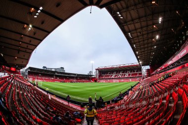 Premier Lig karşılaşması öncesinde Nottingham Forest, Kristal Saray 'a karşı City Ground, Nottingham, İngiltere' de oynanan karşılaşmanın genel görünümü 1 Şubat 2026