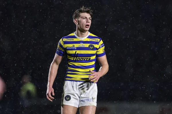 Warrington Wolves 'dan Ewan Irwin, Pre Season maçı sırasında Warrington Wolves, Halliwell Jones Stadyumu' nda Leigh Leopards 'a karşı, 30 Ocak 2026