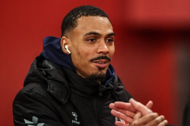 Sunderland 'dan Wilson Isidor Premier League maçında Sunderland-Burnley Stadyumu' nda 2 Şubat 2026 'da oynanan ısınma maçında