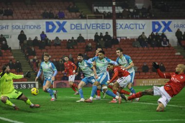Barnsley 'den David McGoldrick 3 Şubat 2026' da Oakwell, Barnsley, İngiltere 'de oynanan Sky Bet Ligi 1 maçında 1-1 berabere kaldı.
