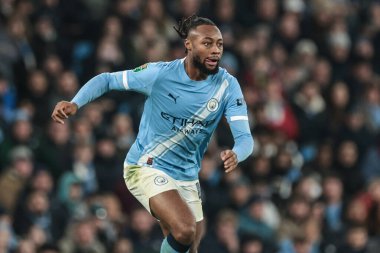 Manchester City 'den Antonie Semenyo, 4 Şubat 2026 tarihinde Etihad Stadyumu' nda Manchester City ile Newcastle United arasında oynanan Carabao Kupası yarı final maçında