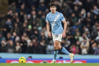 Manchester City 'den Abdukodir Khusanov, 4 Şubat 2026 tarihinde Etihad Stadyumu' nda Manchester City ile Newcastle United arasında oynanan Carabao Kupası yarı final maçında