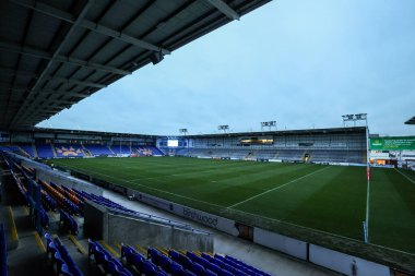 Halliwell Jones Stadyumu, 6 Şubat 2026 'da İngiltere' nin Warrington şehrindeki Halliwell Jones Stadyumu 'nda oynanan Betfred Challenge Cup karşılaşması öncesinde Warrington Wolves ve Sheffield Eagles maçına ev sahipliği yapmaktadır.