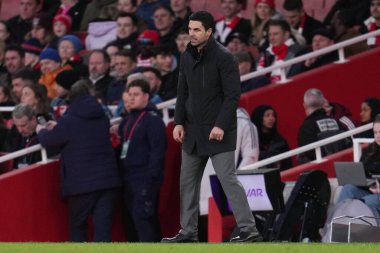 Mikel Arteta, Premier League maçında Arsenal 'in baş antrenörü Arsenal, Londra Emirlikleri' nde Sunderland 'a karşı.