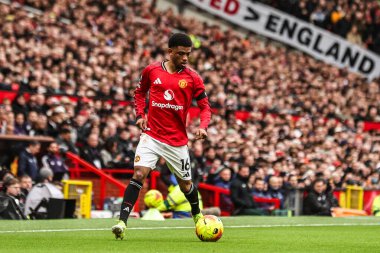 Manchester United ile Tottenham Hotspur arasındaki Premier League maçında Manchester United 'dan Amad Diallo 7 Şubat 2026 tarihinde Old Trafford, Manchester, İngiltere' de karşı karşıya geldi.