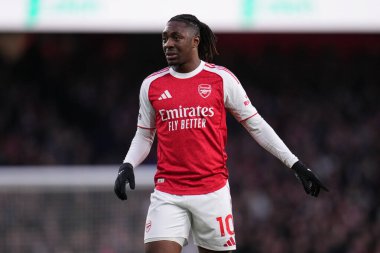 İngiltere 'nin Emirates kentinde oynanan Premier Lig karşılaşmasında Arsenal - Sunderland maçı sırasında Arsenal Eberechi Eze