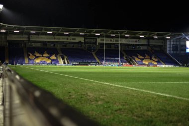 Halliwell Jones Stadyumu, 6 Şubat 2026 'da İngiltere' nin Warrington şehrindeki Halliwell Jones Stadyumu 'nda oynanan Betfred Challenge Cup karşılaşması öncesinde Warrington Wolves ve Sheffield Eagles maçına ev sahipliği yapmaktadır.