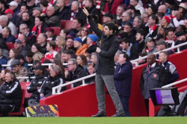 Mikel Arteta, Premier League maçında Arsenal 'in baş antrenörü Arsenal, Londra Emirlikleri' nde Sunderland 'a karşı.