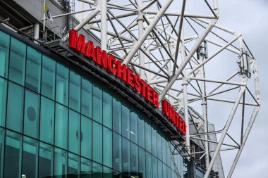 Premier Lig karşılaşması öncesinde Old Trafford 'un genel görünümü Manchester United ile Tottenham Hotspur maçının 7 Şubat 2026 tarihinde Old Trafford, Manchester, İngiltere' de oynanması.