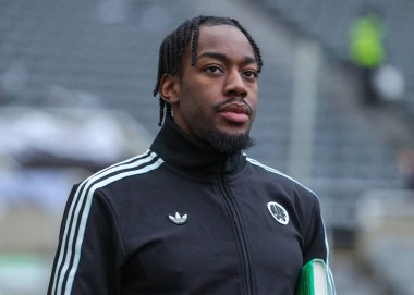 Newcastle United takımından Anthony Elanga, İngiltere 'nin Newcastle kentindeki St. James' s Park 'ta oynanan Premier League karşılaşması öncesinde geldi.