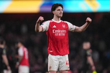 Arsenal 'den Declan Rice, 7 Şubat 2026' da Birleşik Krallık 'ın Emirates kentinde oynanan Premier League karşılaşmasını tam zamanlı olarak kazandı.