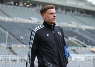 Newcastle United 'dan Harvey Barnes, İngiltere' nin Newcastle kentindeki St. James 's Park' ta oynanan Premier League karşılaşması öncesinde geldi.