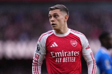 Arsenal 'den Leandro Trossard, İngiltere' nin Emirates kentinde oynanan Premier Lig karşılaşmasında Arsenal ile Sunderland karşı karşıya geldi.