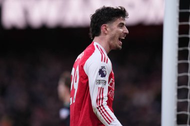Arsenal 'den Kai Havertz, 7 Şubat 2026 tarihinde İngiltere' nin Emirates kentinde oynanan Premier League karşılaşmasında Arsenal 'in Sunderland' a karşı oynadığı ilk golün ardından Arsenal Viktor Gyokeres 'in ilk golünü attı.