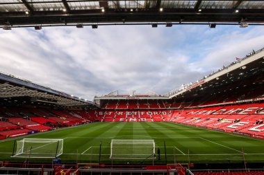 Premier Lig karşılaşması öncesinde Old Trafford 'un Manchester United' a karşı Tottenham Hotspur maçına genel bir bakış 07 Şubat 2026 tarihinde Old Trafford, Manchester, İngiltere 'de