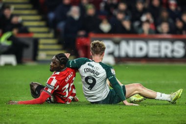 Middlesbrough 'dan Tommy Conway Sheffield United' dan Femi Seriki ile yaptığı bir çarpışma sonucu 0-1 'lik skorla skor yaptı ve Sheffield United ile Bramall Lane, Sheffield Lane' de oynanan Sky Bet Şampiyonası maçında topu kaleye fırlattı.