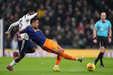 Premier Lig maçı sırasında Tottenham Hotspur, Newcastle 'a karşı Tottenham Hotspur Stadyumu, Londra, İngiltere' de 10 Şubat 2026 tarihinde berabere kaldı.