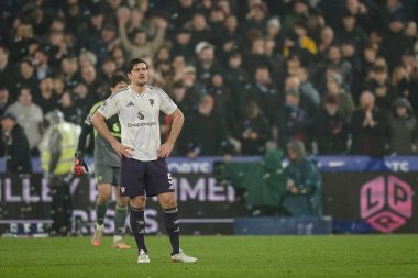 Manchester United takımından Harry Maguire, 10 Şubat 2026 'da Londra' daki Londra Stadyumu 'nda oynanan Premier League maçında West Ham United' ın Manchester United 'a karşı oynadığı maçta 1-0' lık skorla West Ham United 'ın attığı Tomas Soucek' in ardından üzüldü.