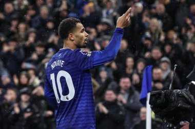 Everton 'dan Iliman Ndiaye, 10 Şubat 2026 tarihinde İngiltere' nin Liverpool kentindeki Hill Dickinson Stadyumu 'nda oynanan Premier League maçında 1-0' lık galibiyet golünü kutluyor.