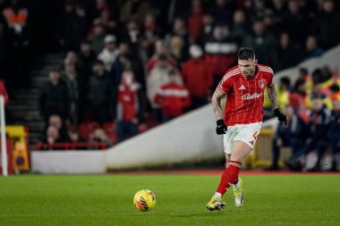 Nottingham Ormanı 'ndan Morato, İngiltere' nin Nottingham şehrinde 11 Şubat 2026 tarihinde oynanan Premier Lig karşılaşmasında Nottingham Forest, Wolverhampton Wanderers 'a karşı oynadığı maçta pas attı.